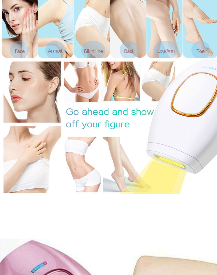 IPL Laser Hair Removal Device for Home Use | Permanent Hair Reduction Epilator